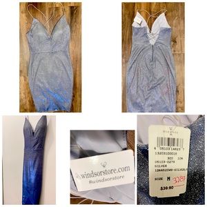 beautiful Silver Dress, evening, Windsorstore Brand